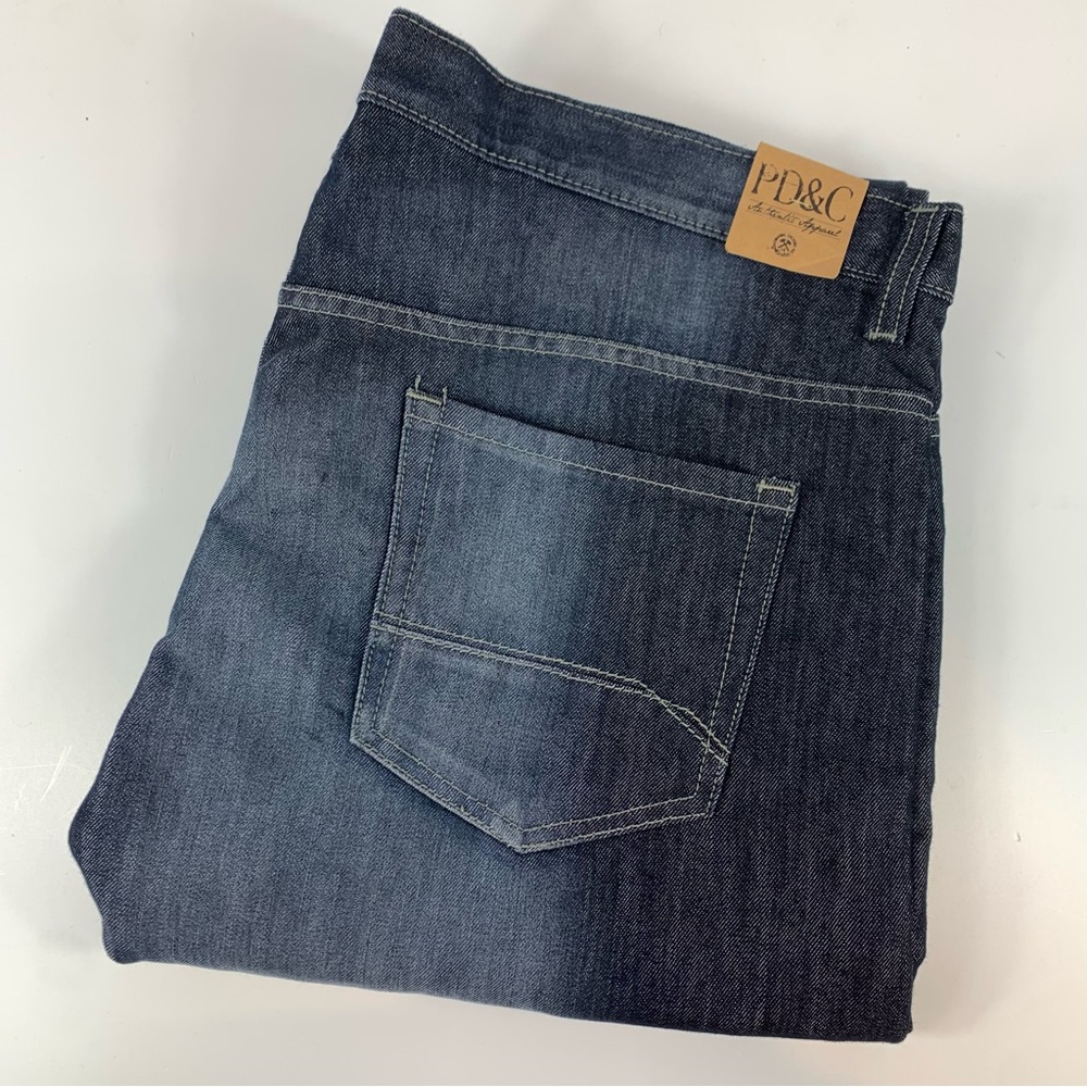 PD&C Paper Denim Men’s Jeans 44 X 32 Slim Straight Navy Blue Sam 2014 New w/ Tag